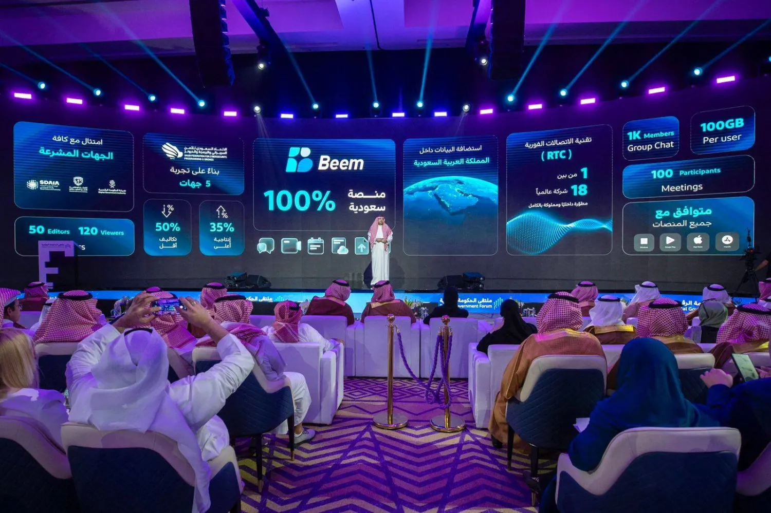 جانب من ملتقى «حكومة الرقمية 2025» (الهيئة) 