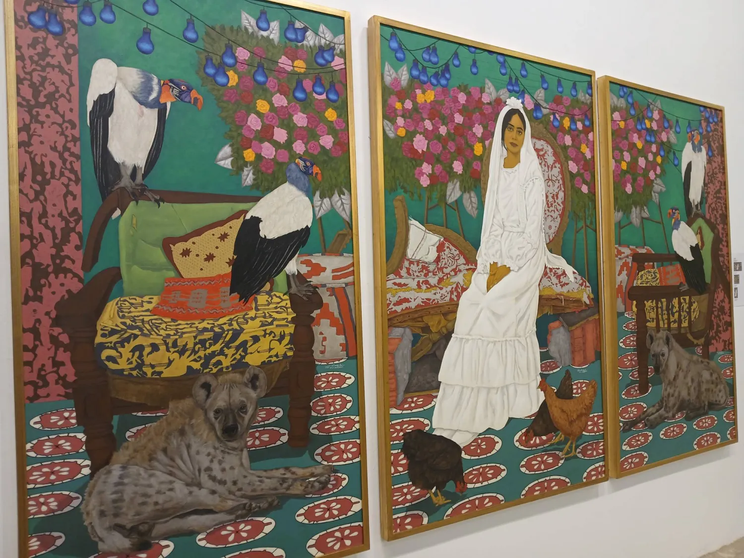 لوحة مستوحاة من أحلام فتاة من جنوب مصر (الشرق الأوسط)