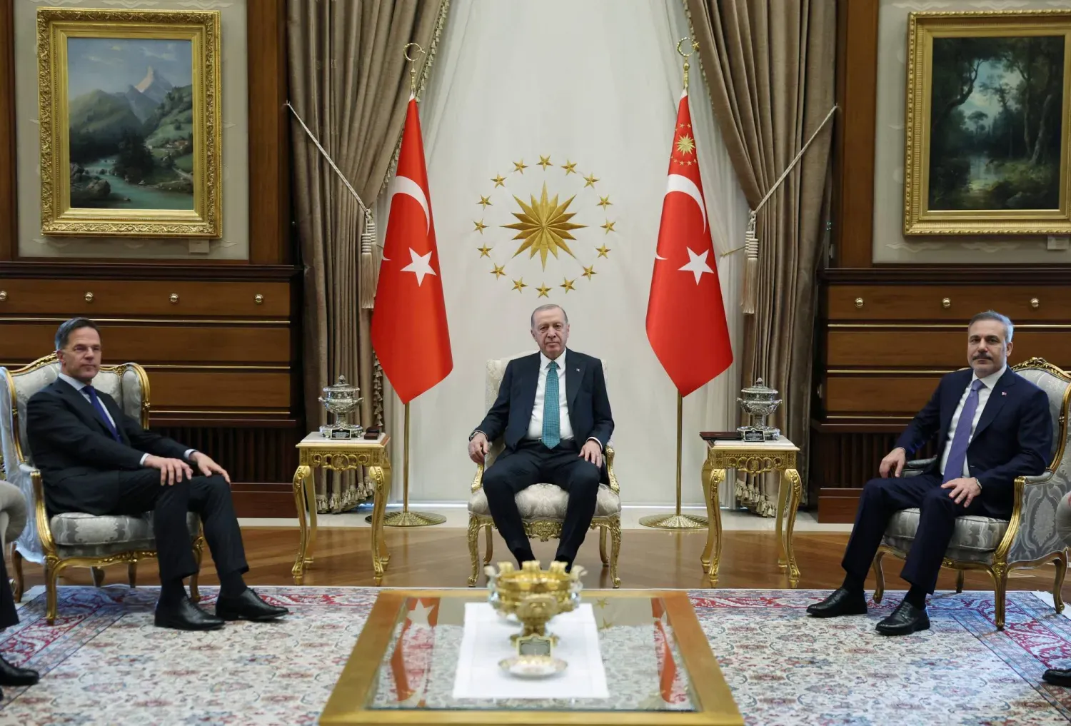 Cumhurbaşkanı Recep Tayyip Erdoğan, NATO Genel Sekreteri Mark Rutte ile Ankara'da bir araya geldi (Reuters)