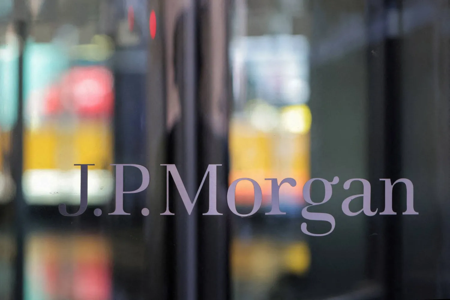 FILE PHOTO: Signage is seen at the JPMorgan Chase & Co. New York Head Quarters in Manhattan, New York City, US, June 30, 2022. REUTERS/Andrew Kelly/File Photo