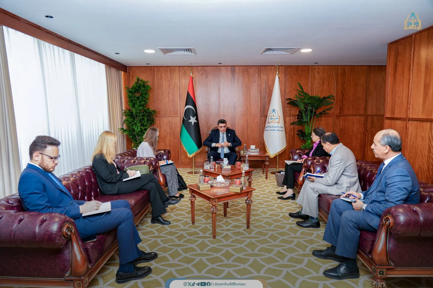 شكشك مستقبلاً خوري وأولريكا ريتشاردسون في ديوان المحاسبة 23 أبريل (ديوان المحاسبة) 