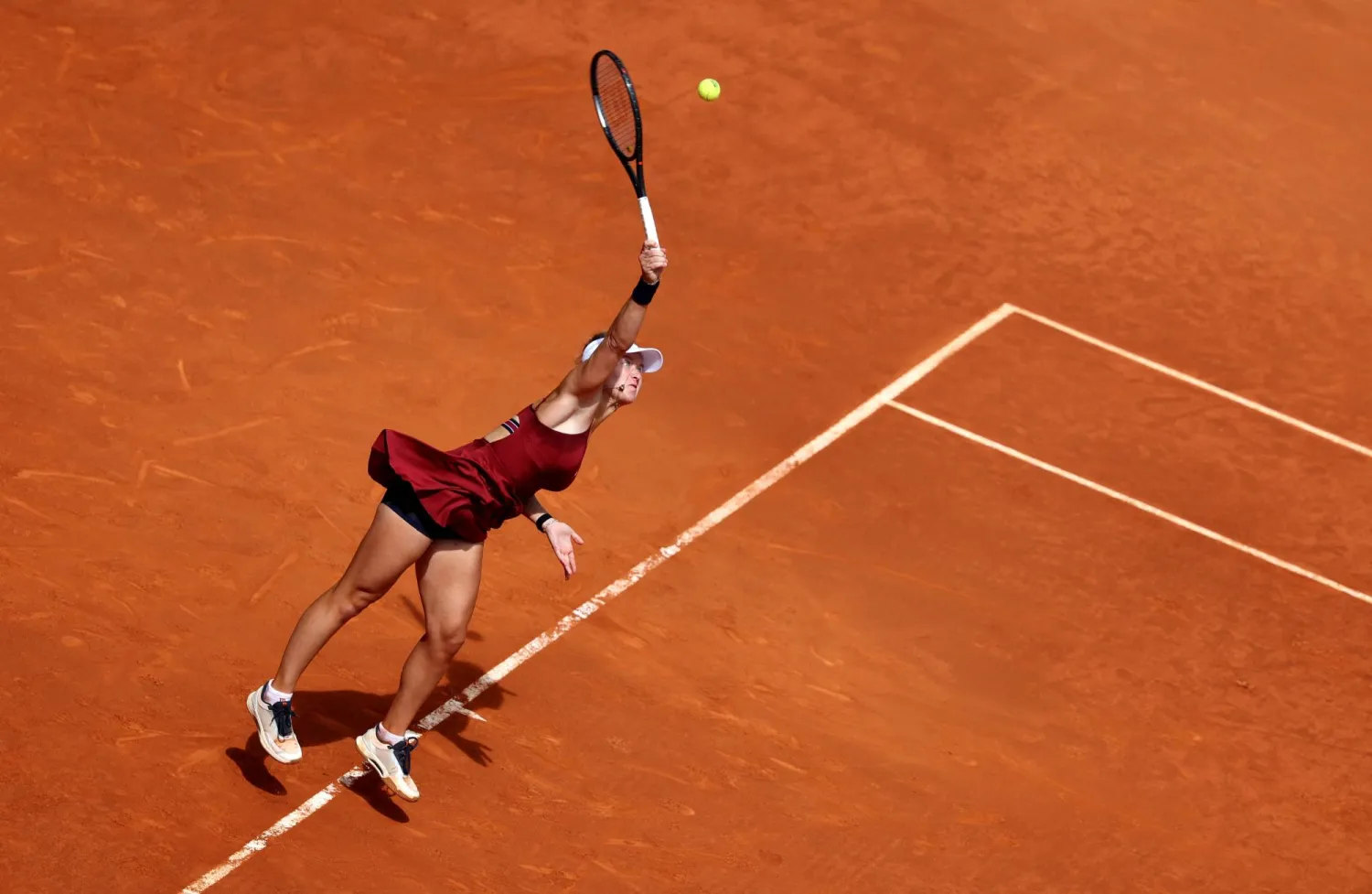 من منافسات دورة مدريد للتنس (رويترز)