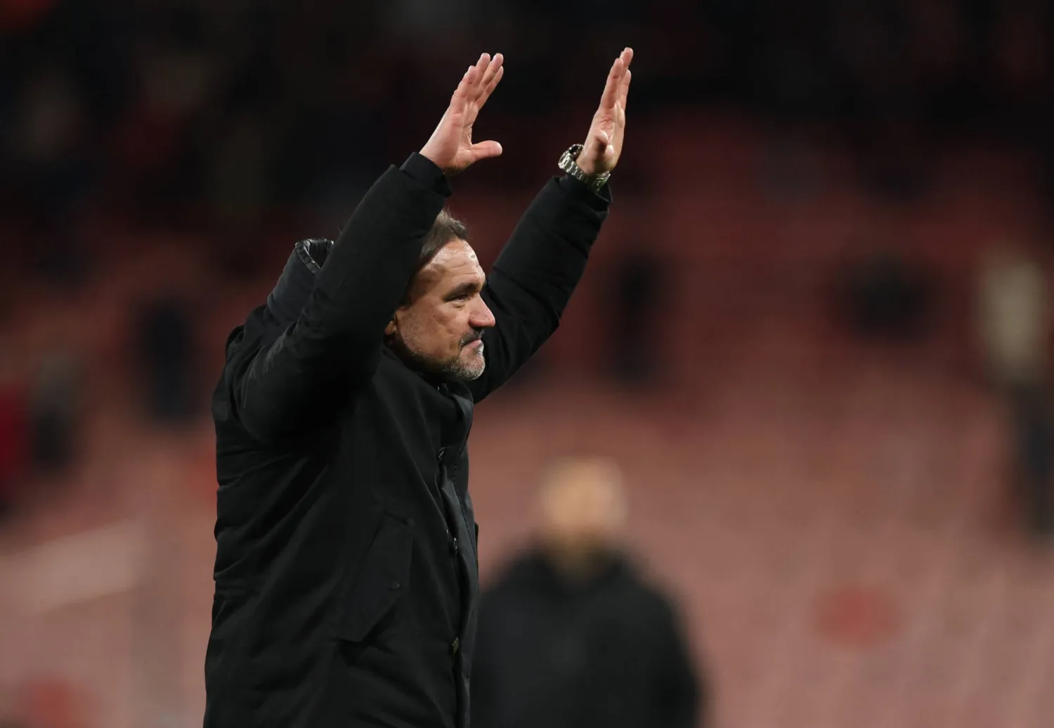 دانييل فاركه المدير الفني لفريق ليدز يونايتد الإنجليزي (رويترز)