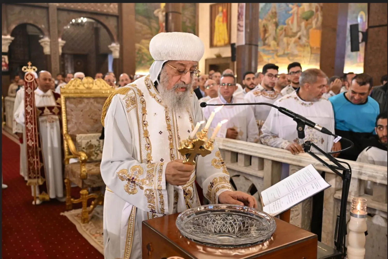 بابا الأقباط في مصر تواضروس الثاني (المركز الإعلامي للكنيسة المصرية)