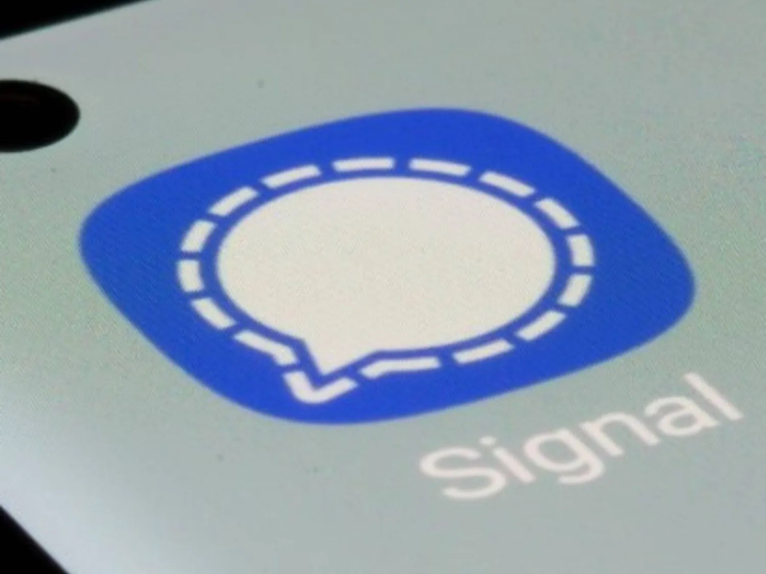 شعار تطبيق «سيغنال» (رويترز)