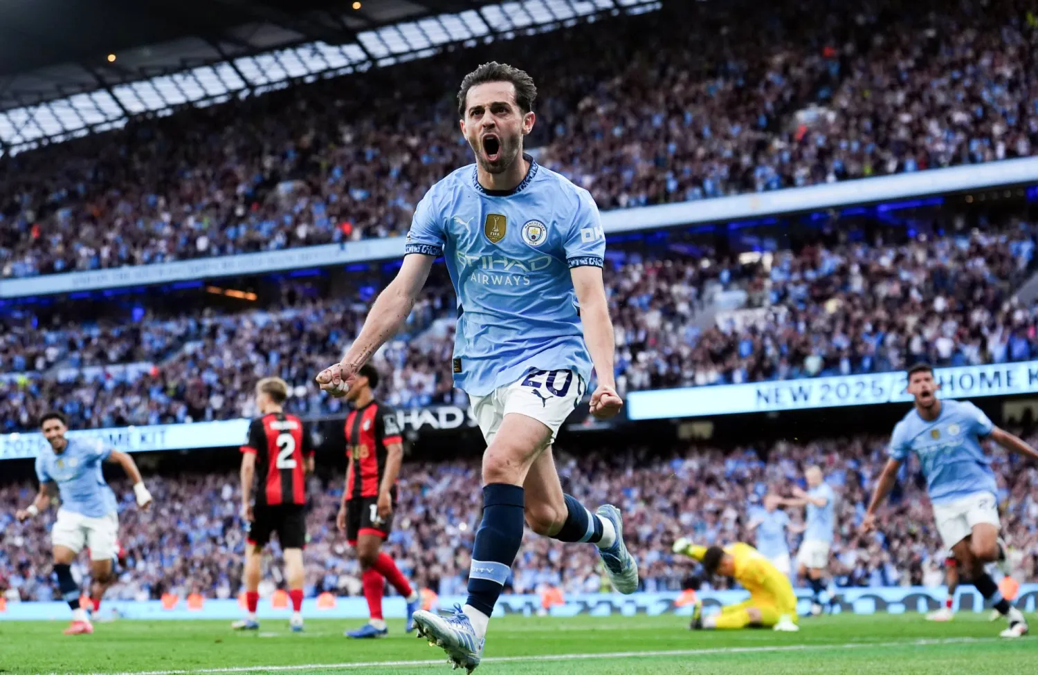 برناردو سيلفا... أحد أبرز اللاعبين الذين ساهموا في أنجح حقبة بتاريخ مانشستر سيتي (د.ب.أ)