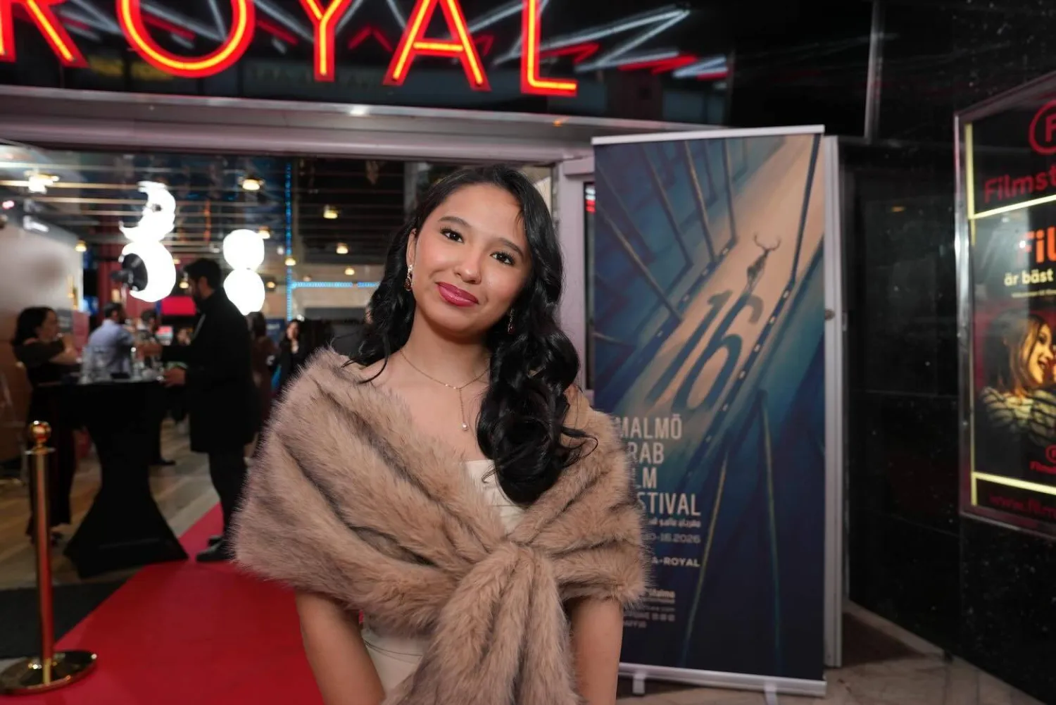 الممثلة السعودية خلال حضورها مهرجان مالمو (إدارة المهرجان)