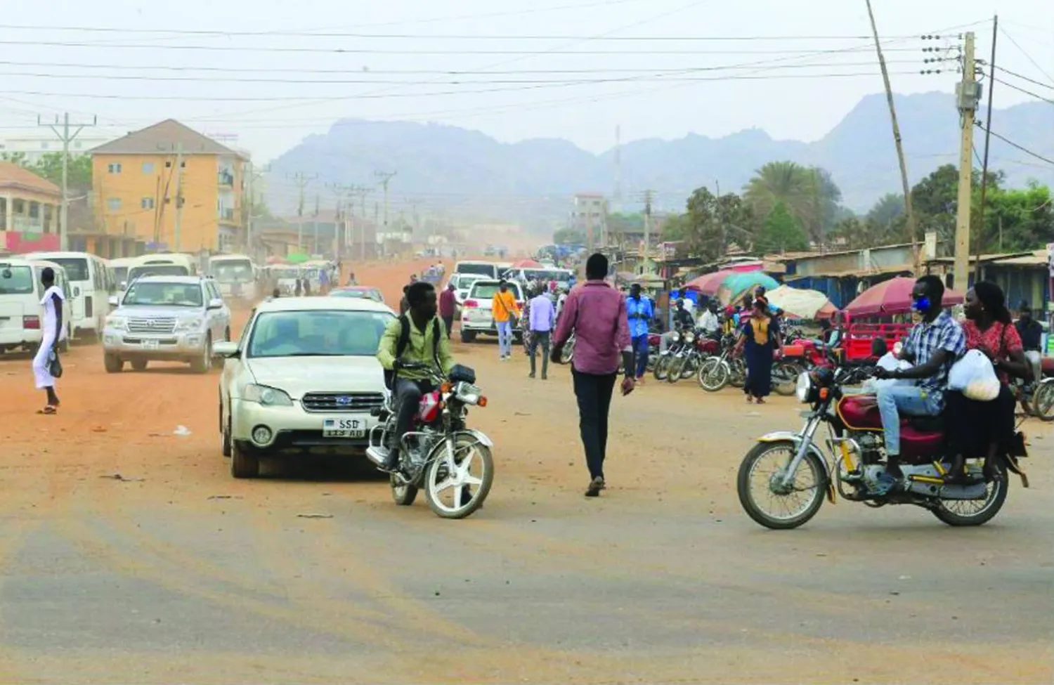 أحد شوارع جوبا عاصمة جنوب السودان (رويترز)