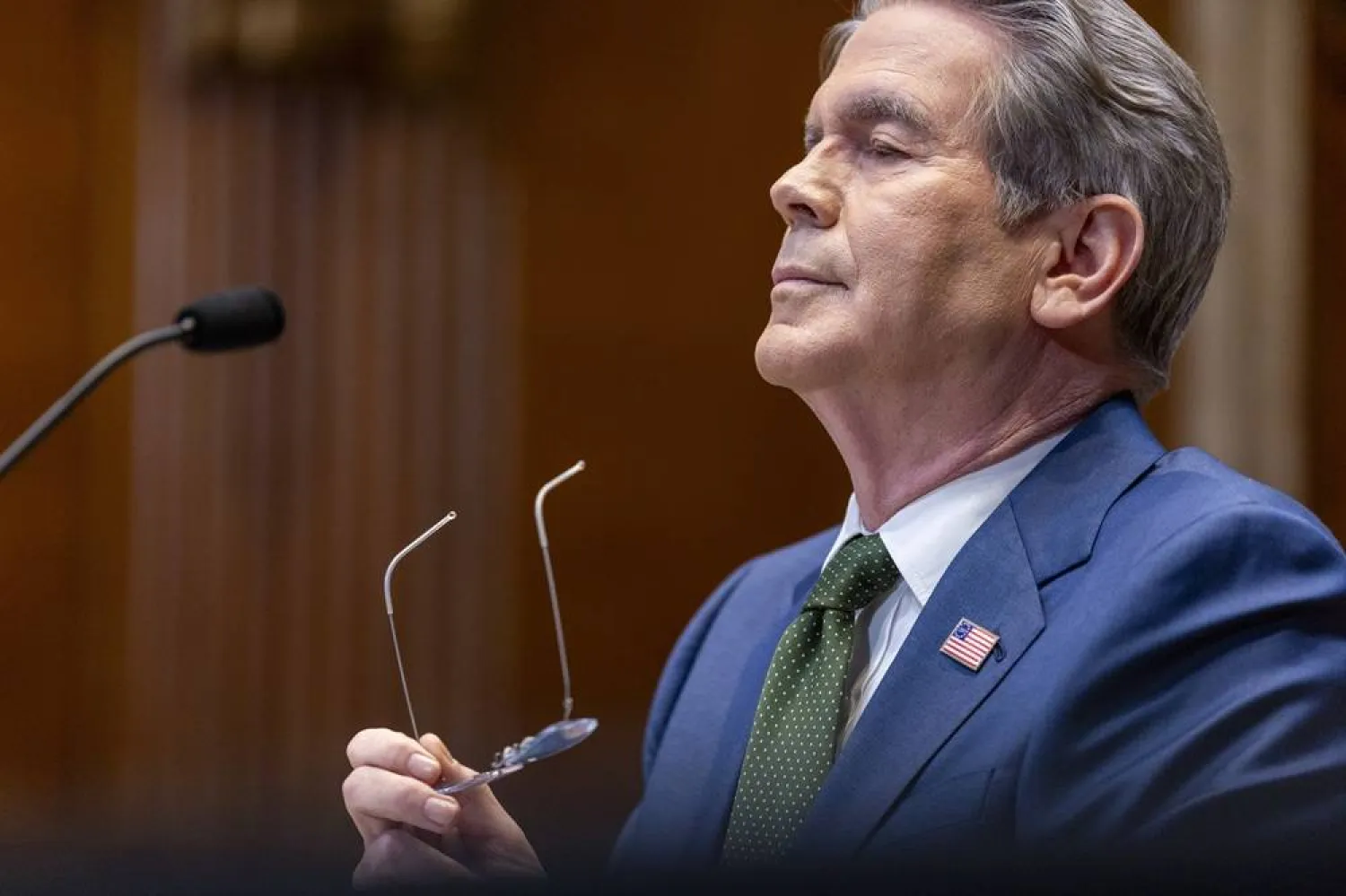 US Secretary of Treasury Scott Bessent testifies during the Senate Appropriations Committee hearing on “A Review of the President's FY2027 Budget Request for the Department of the Treasury” on Capitol Hill in Washington, DC, USA, 22 April 2026. (EPA) 