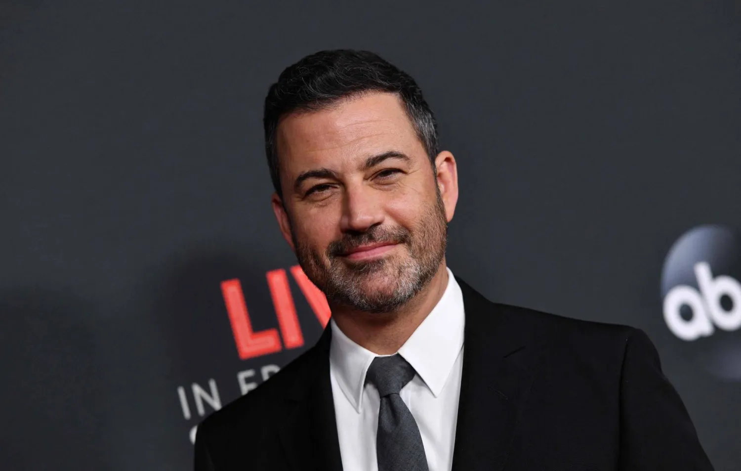  US television host Jimmy Kimmel arrives for "An Evening With Jimmy Kimmel" at the Roosevelt hotel in Hollywood on August 7, 2019. (AFP)
