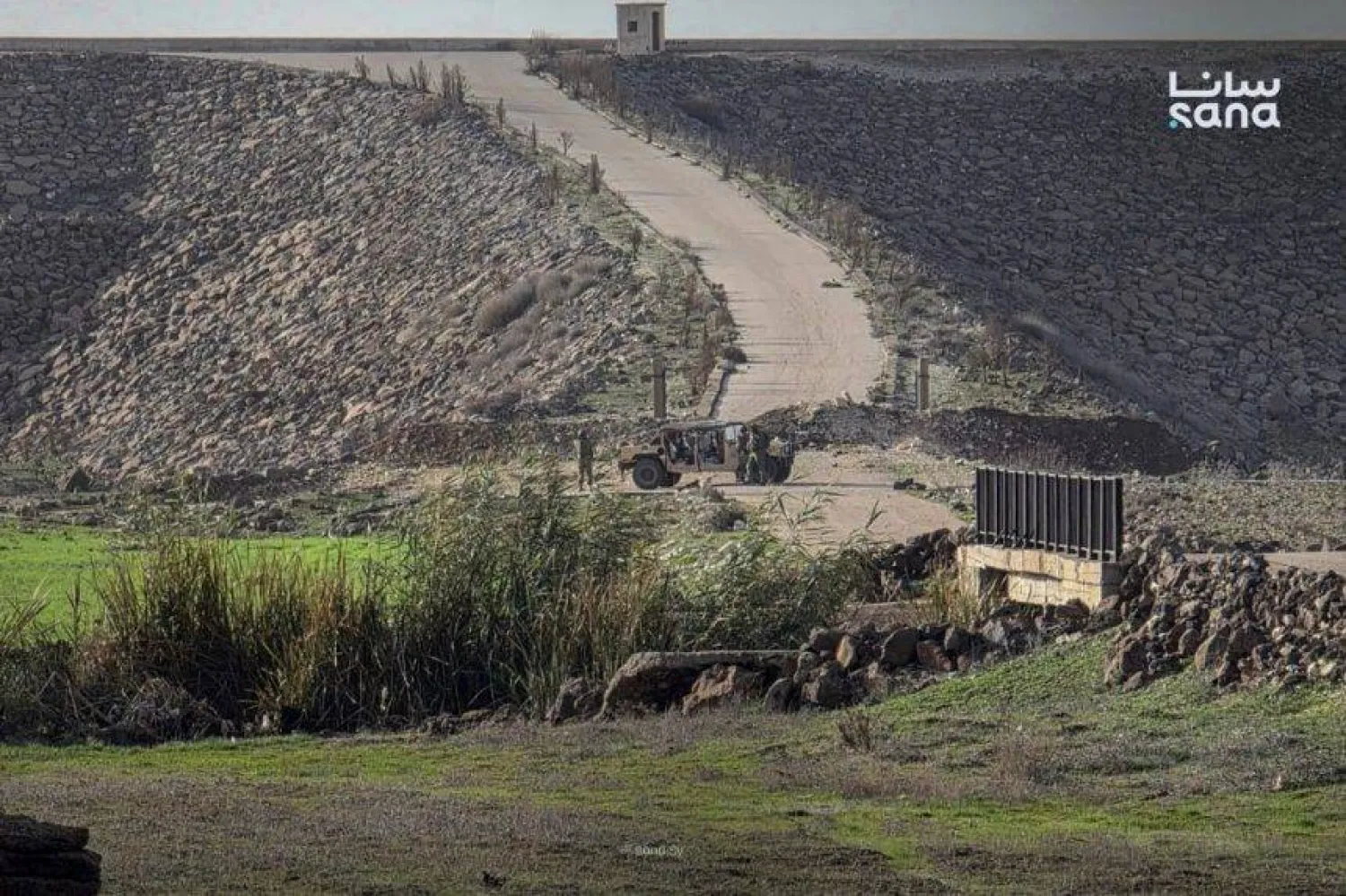 قرية معرية بمنطقة حوض اليرموك في ريف درعا الغربي (سانا)