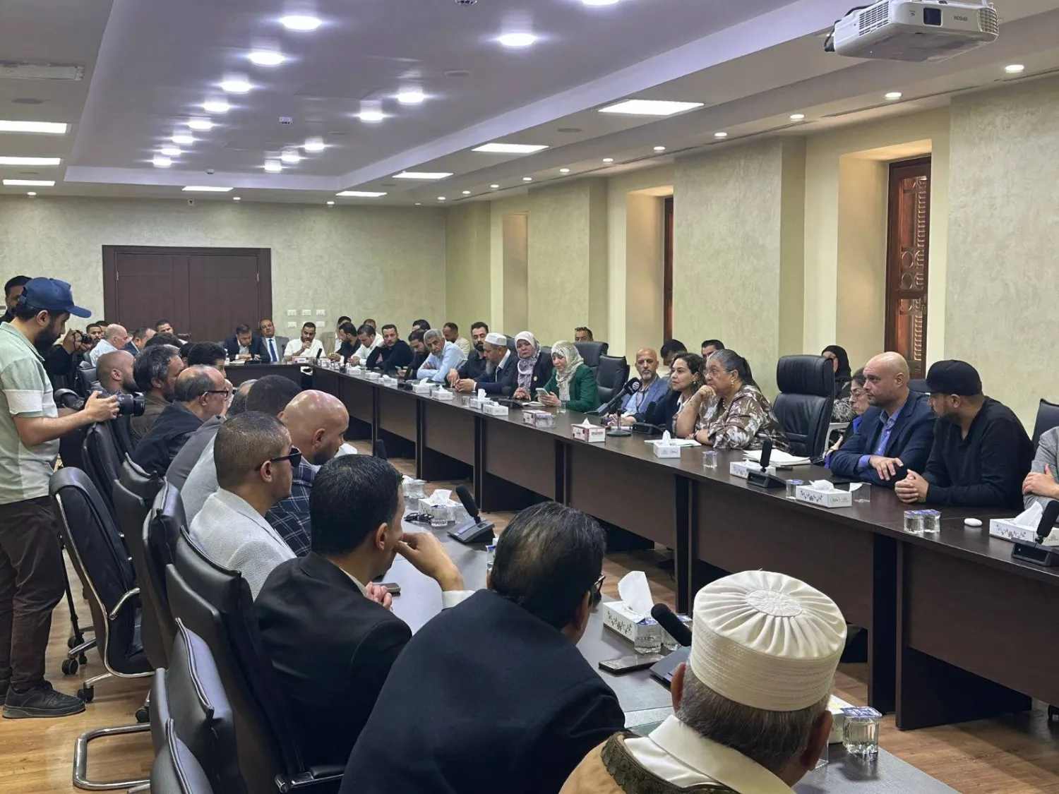 تيتيه خلال زيارتها مصراتة (البعثة الأممية)