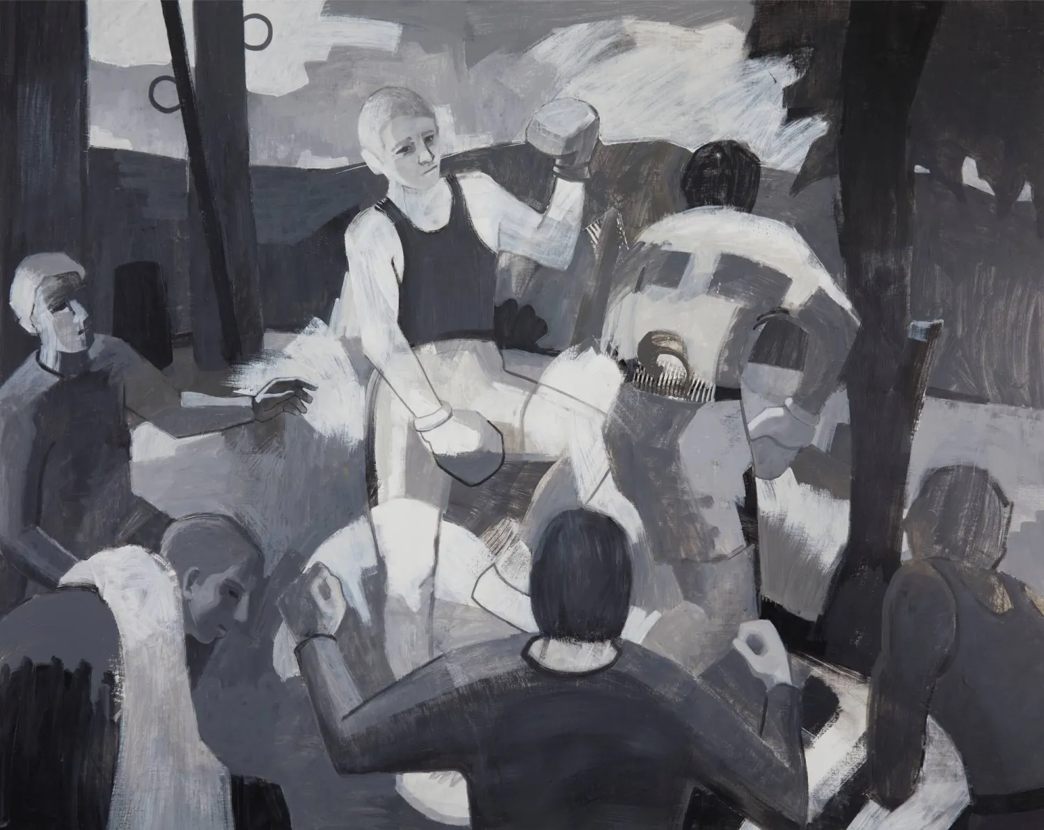 يضع إدغار مازجي الصراعات في الواجهة (غاليري «آرت أون 56»)