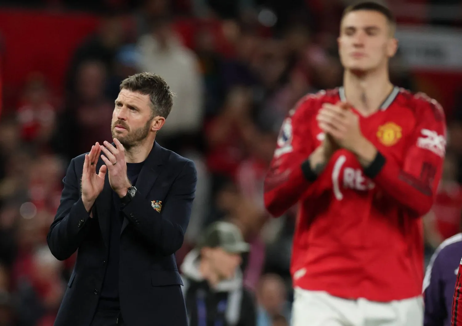 دعم بنيامين شيشكو تعيين مايكل كاريك مدرباً دائماً لمانشستر يونايتد (رويترز)