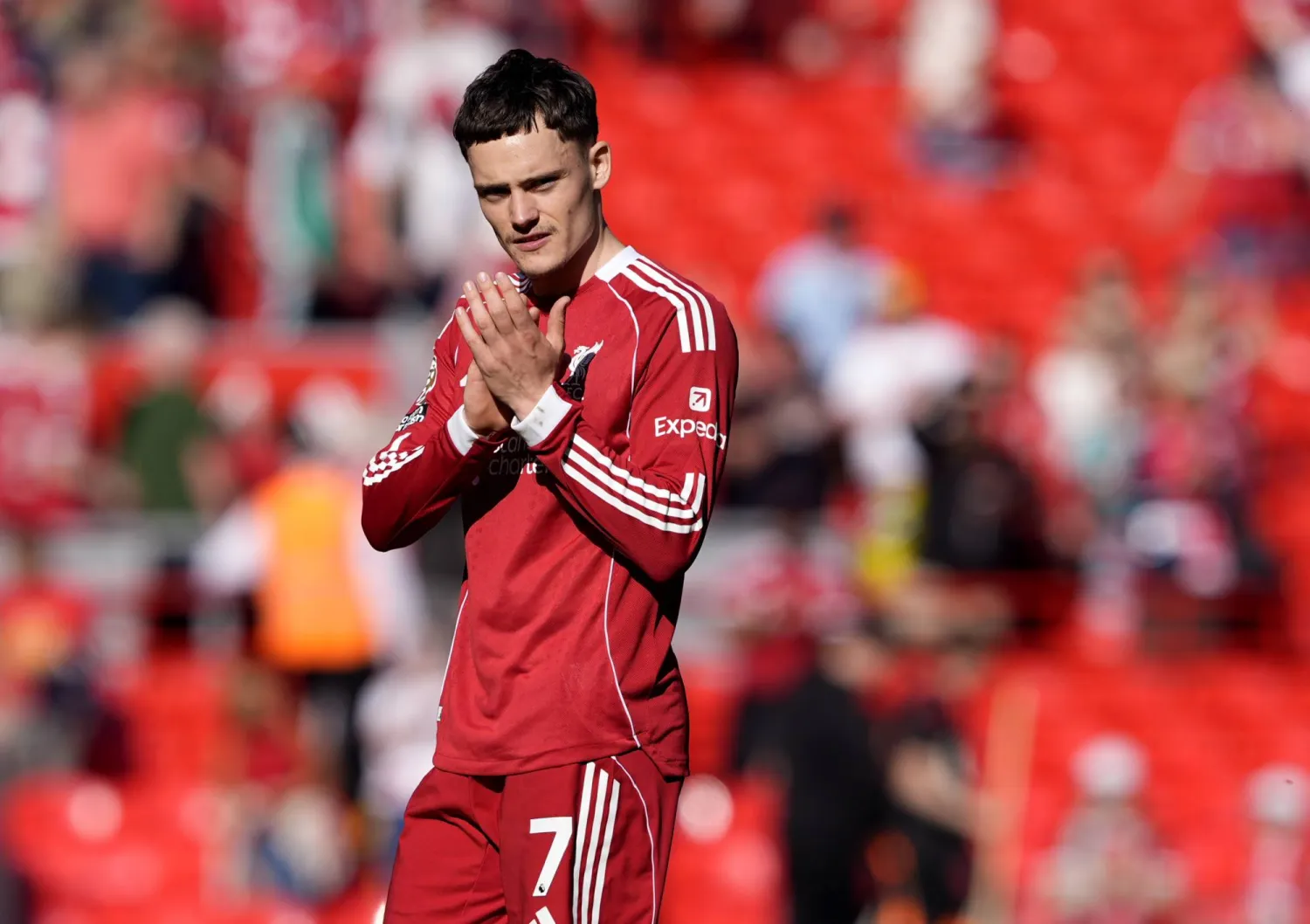 الألماني فلوريان فيرتز لاعب ليفربول (د.ب.أ)