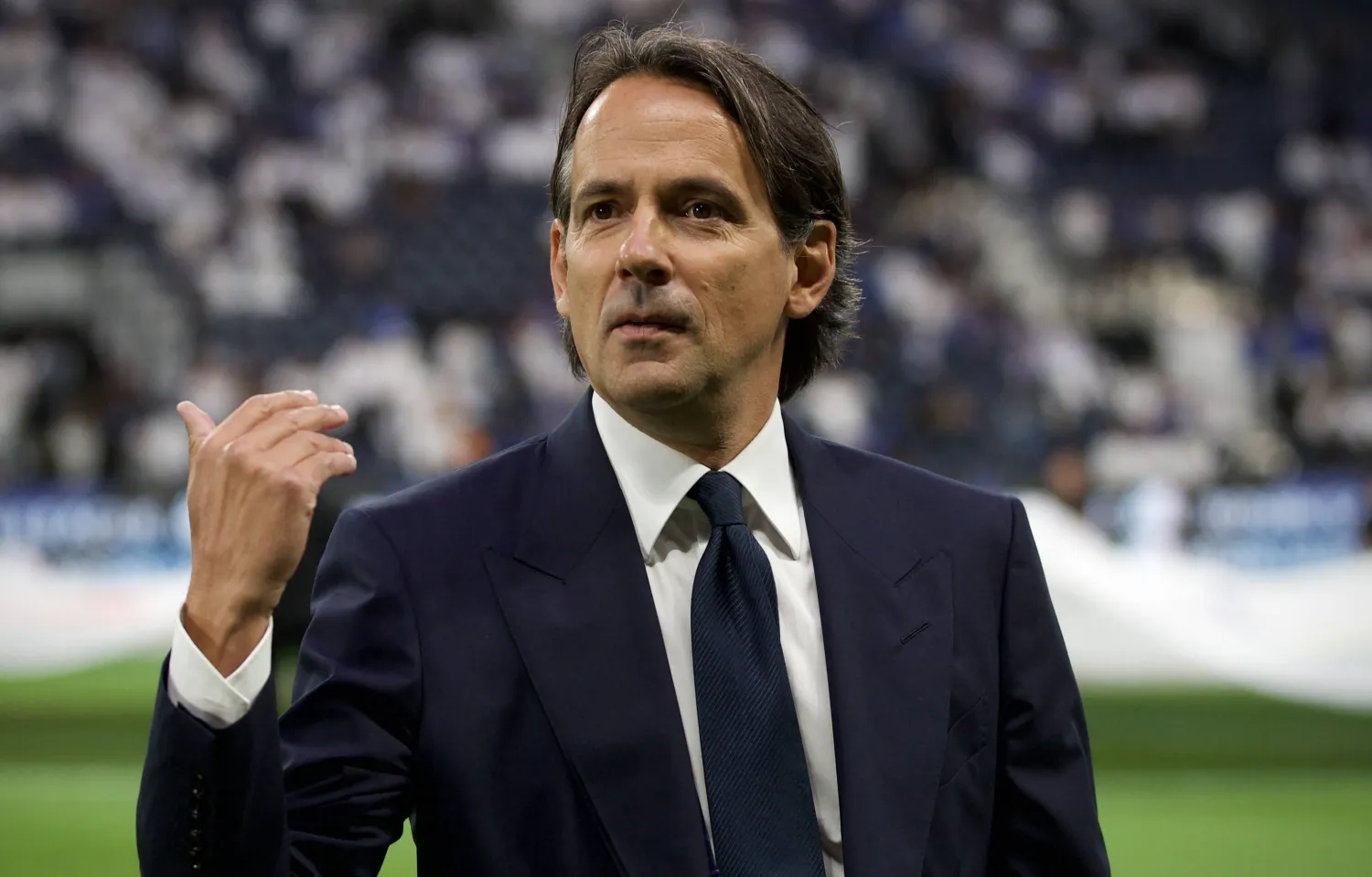 الإيطالي سيموني إنزاغي مدرب فريق الهلال (تصوير: نايف العتيبي) 