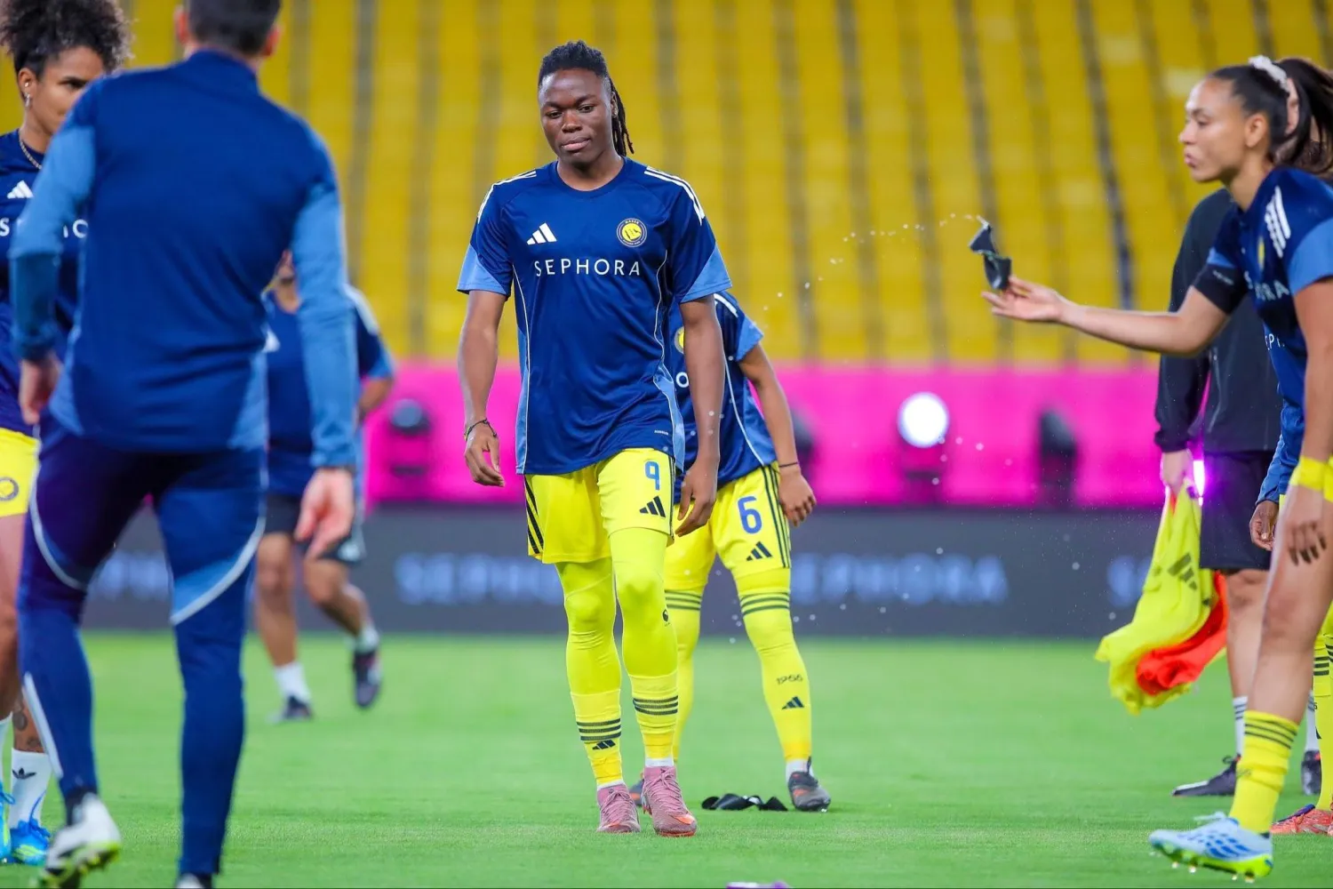 يحتضن ملعب نادي النصر المواجهة الأولى التي تجمع «النصر» بـ«العُلا» في لقاء يحمل طابع التحدي (نادي النصر)