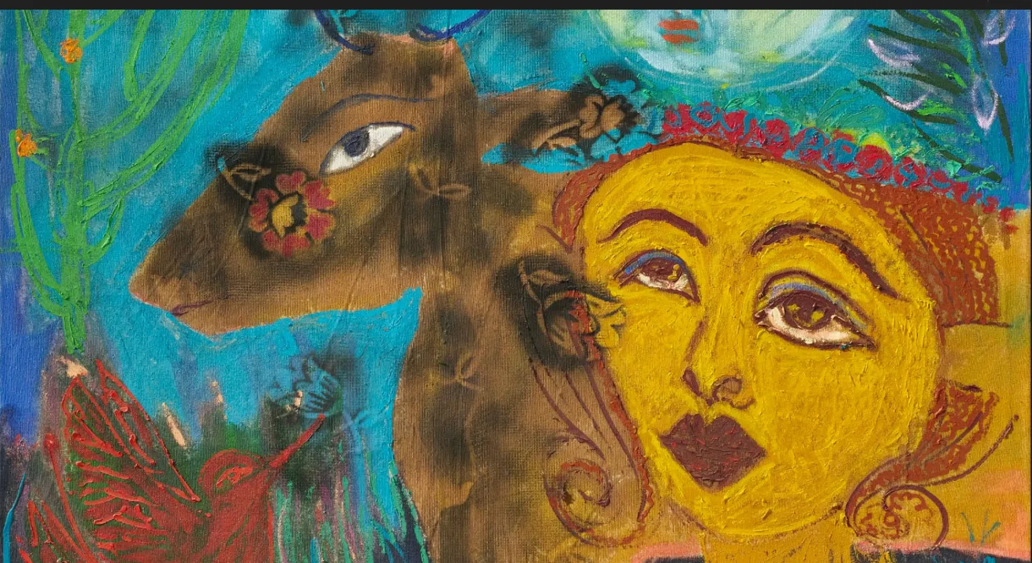 رمزية العين بطرق متنوّعة في أعمال الفنانة (إدارة المعرض)