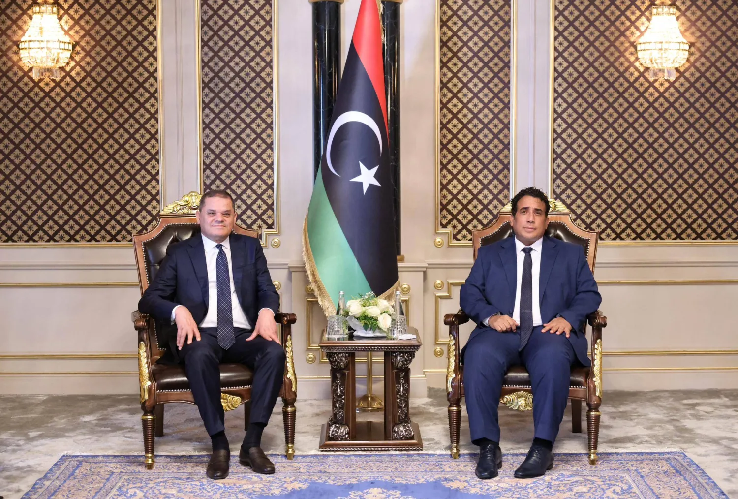 اجتماع سابق بين الدبيبة والمنفي في طرابلس (حكومة الوحدة)