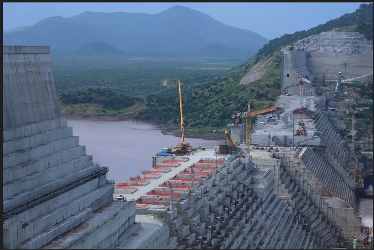 «سد النهضة» الإثيوبي بمنطقة بني شنقول جوموز (رويترز)