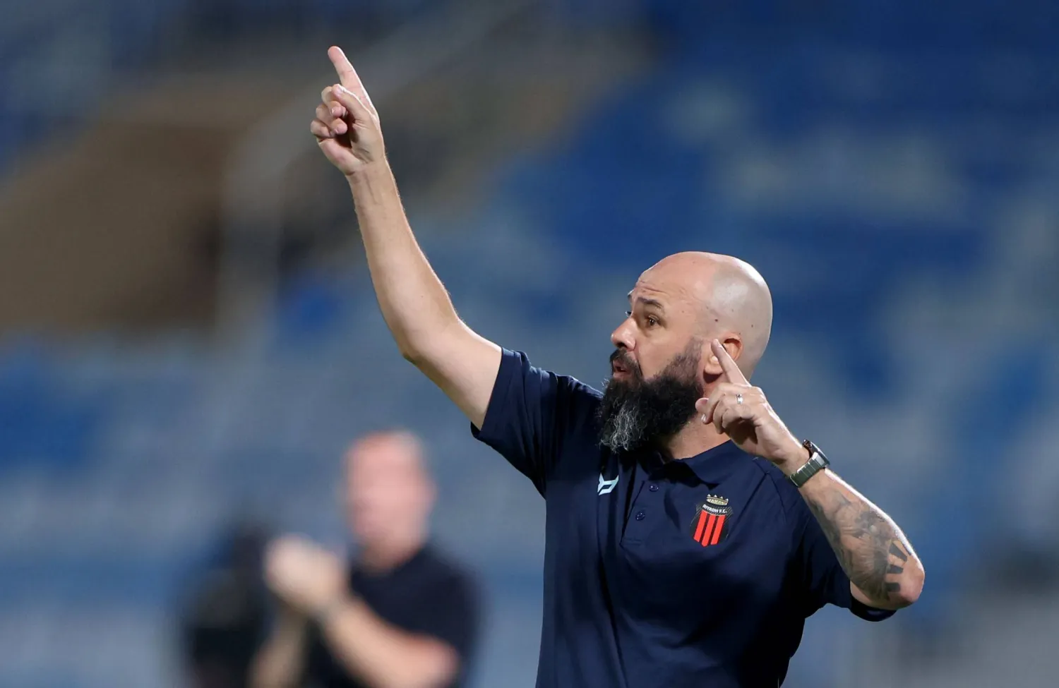 البرازيلي ماوريسيو دولاك مدرب فريق الرياض (تصوير: مشعل القدير)