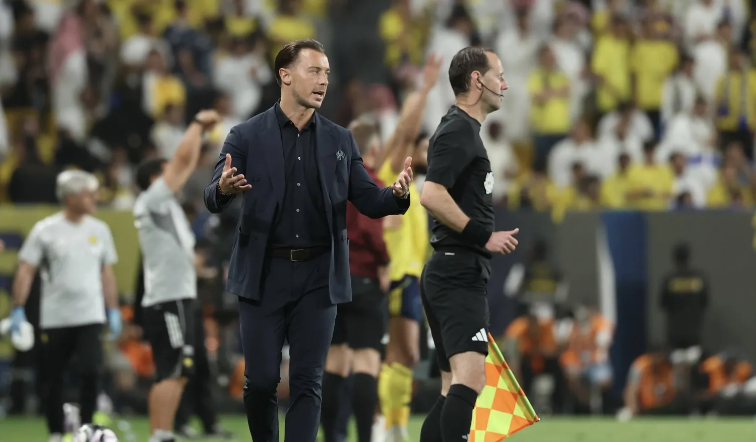 الألماني ماتياس يايسله، المدير الفني للأهلي (تصوير: عبد العزيز النومان) 