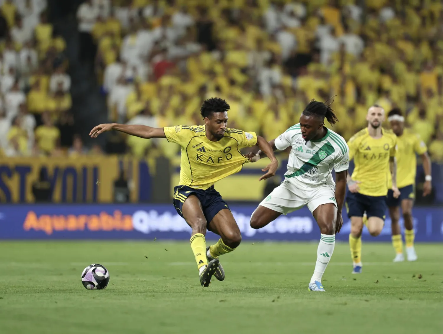 من مباراة النصر والأهلي ضمن الدوري السعودي للمحترفين (تصوير: عبدالعزيز النومان)