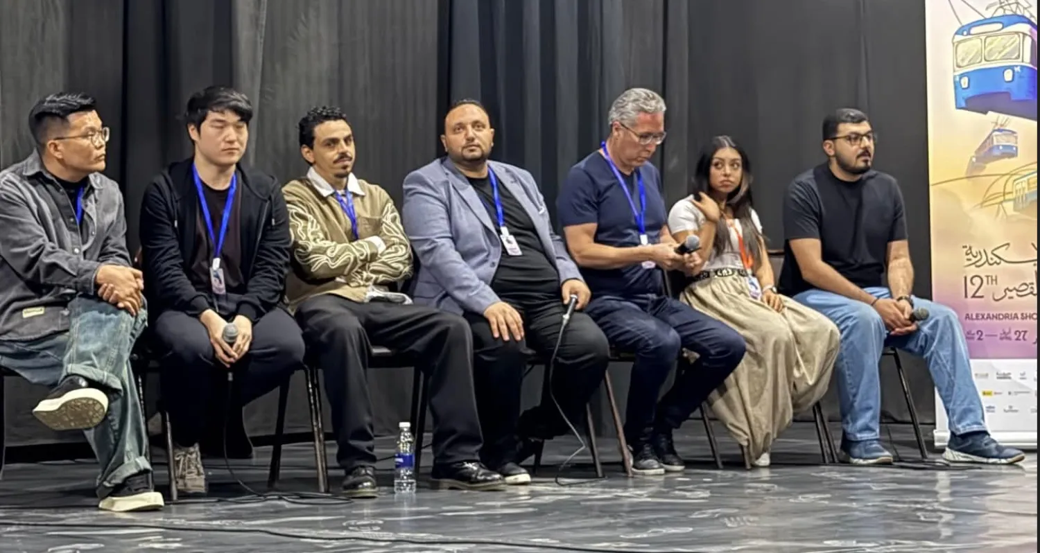 عدد من صناع الأفلام بالذكاء الاصطناعي (مهرجان الإسكندرية للفيلم القصير)