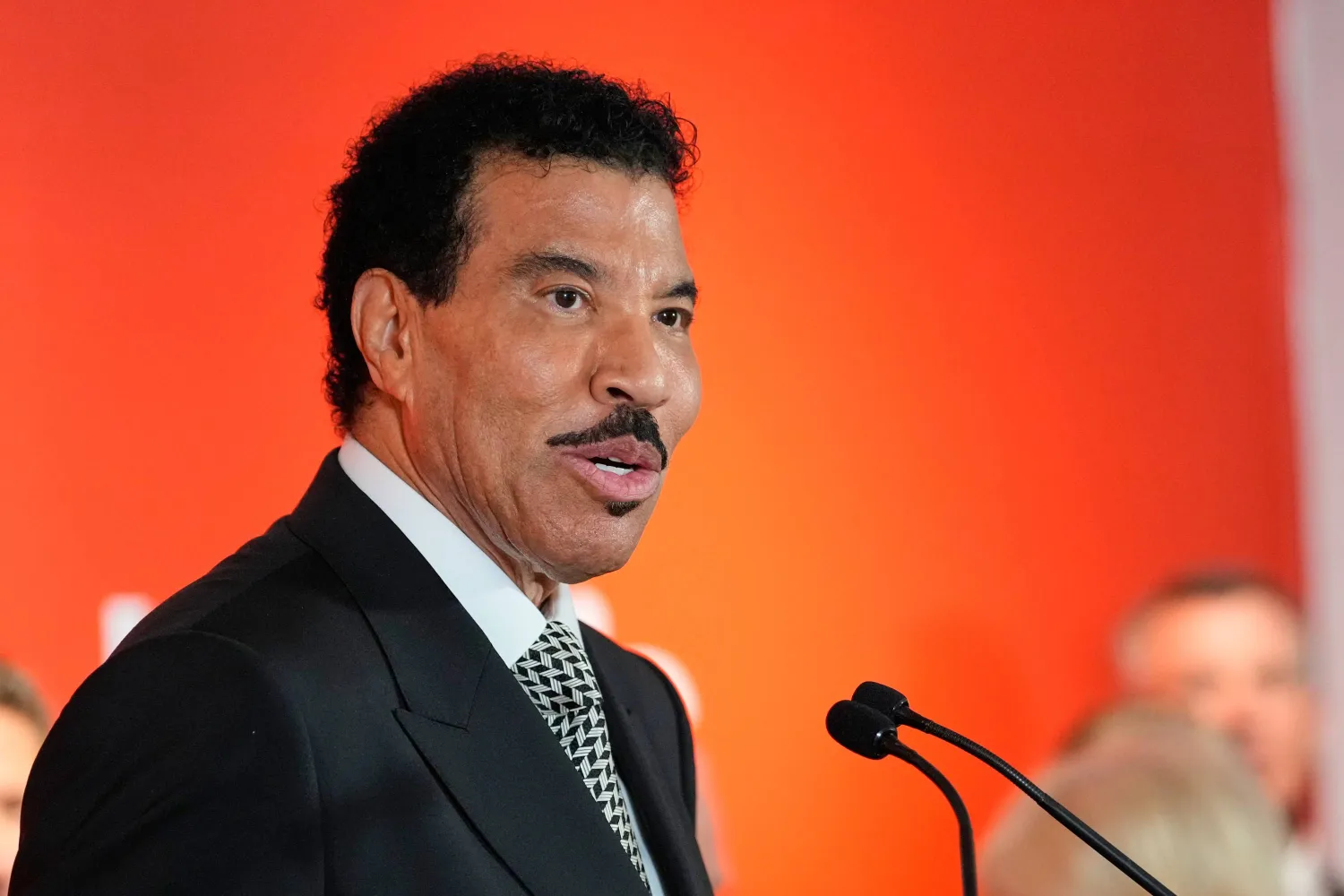  Lionel Richie speaks during a cultural reception with Britain's King Charles III and Queen Camilla, Wednesday, April 29, 2026, in New York. (AP) 
