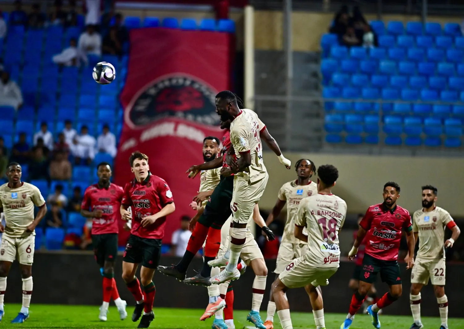 من مباراة الخلود والفيحاء في الدوري السعودي (تصوير: عبد العزيز النومان)