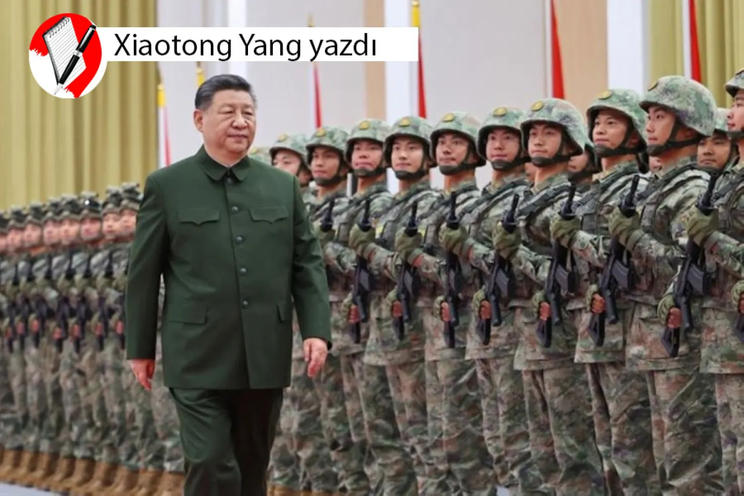 Çin Devlet Başkanı Şi Cinping, Çin'in güneyindeki Makao bölgesinde Çin Halk Kurtuluş Ordusu'na bağlı bir birliği teftiş ederken, 20 Aralık 2024 (Xinhua)