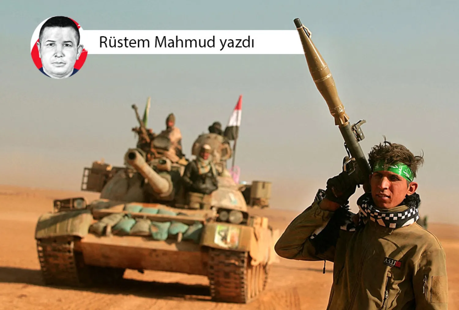 Fotoğraf: Musul'un güneybatısındaki bir çöl bölgesinde Haşdi Şabi Güçleri'nden bir savaşçı (AFP)