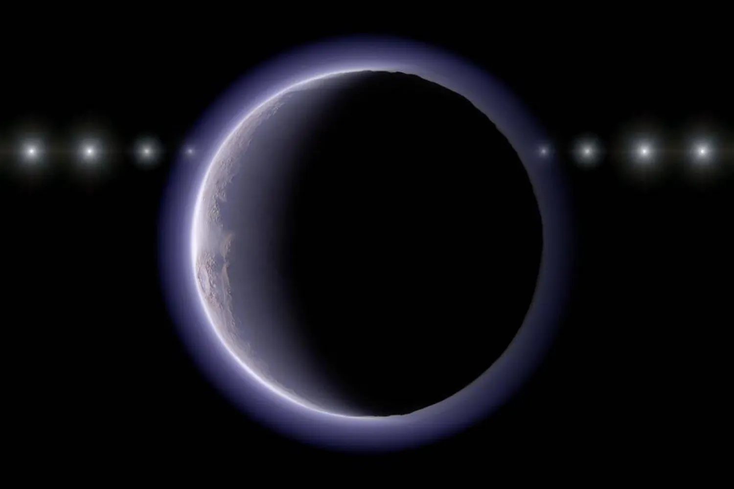 2002 XV93'ün ince atmosferi yıldız örtülmesi denen olay sayesinde keşfedildi (Japonya Ulusal Astronomik Gözlemevi/Ko Arimatsu)