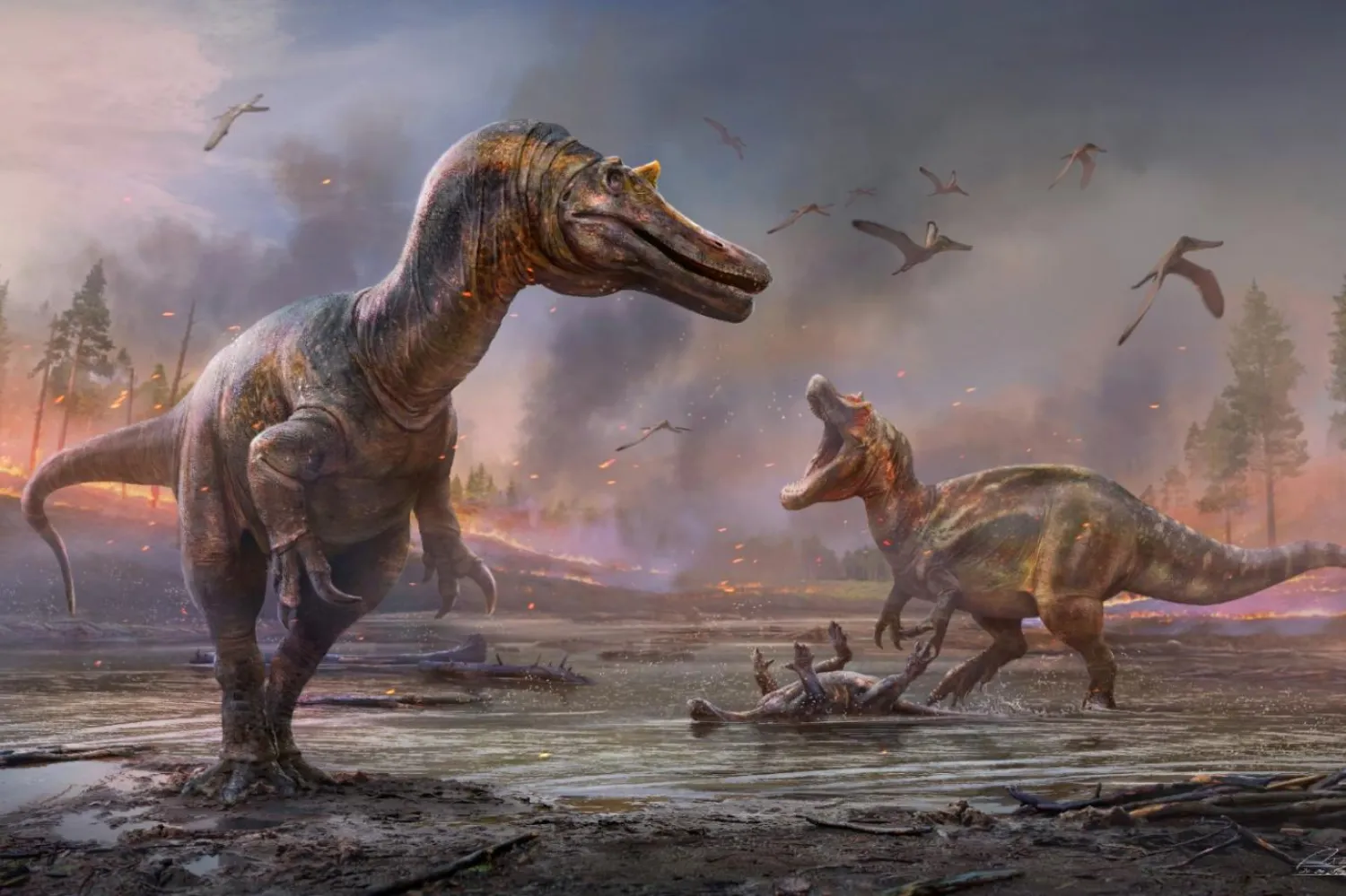 Milyonlarca yıl gezegene hüküm süren dinozorlar yaklaşaık 66 milyon yıl önce yeryüzünden silindi (Reuters)