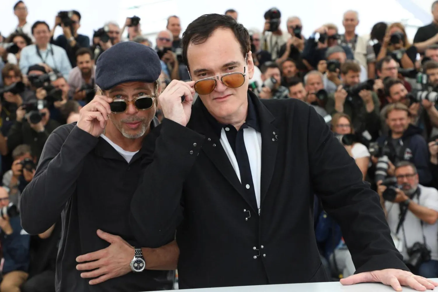 Brad Pitt ve Quentin Tarantino, 2019'daki Cannes Film Festivali'ne birlikte katılmıştı (Vianney Le Caer/Invision/AP)