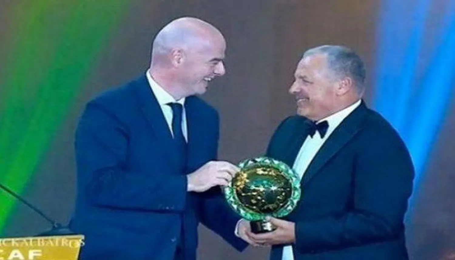 المهندس هاني أبو ريدة يدعم إعادة ترشيح جياني إنفانتينو (الاتحاد المصري)
