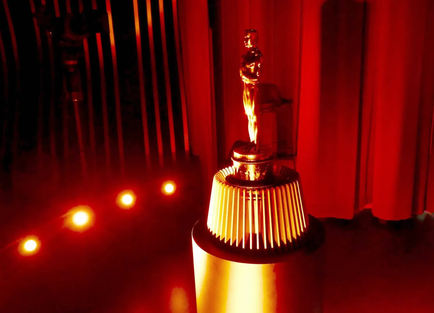 07 March 2024: An Oscars statue seen at The Academy Museum in Los Angeles. (dpa)