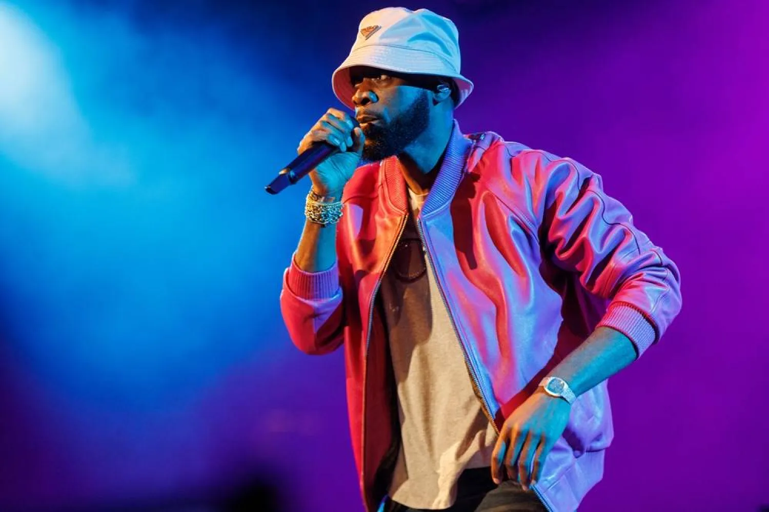 Prakazrel "Pras" Michel, of the Fugees, performs during "The Miseducation of Lauryn Hill" 25th anniversary tour, Nov. 5, 2023, at the Kia Forum in Inglewood, Calif. (SP) 