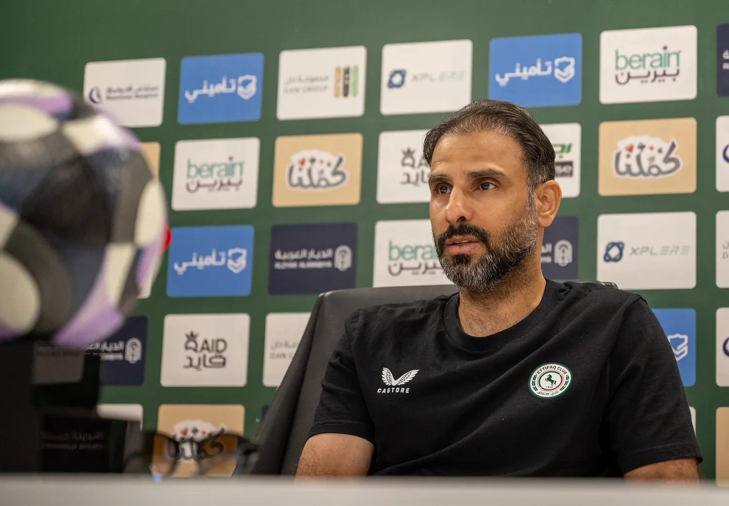 سعد الشهري خلال المؤتمر (موقع النادي)
