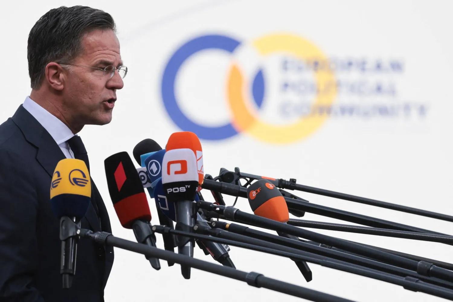  NATO Secretary General Mark Rutte arrives to attend the 8th European Political Community (EPC) summit in Yerevan on May 4, 2026. (AFP) 