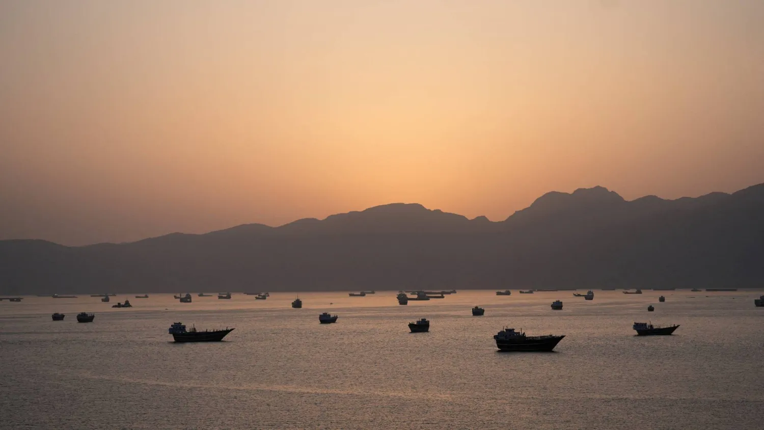  Ships and boats in the Strait of Hormuz, Musandam, Oman, May 1, 2026. (Reuters)