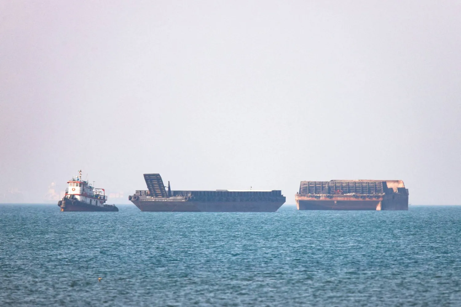Vessels in the Strait of Hormuz near Bandar Abbas, Iran, May 4, 2026. Amirhosein Khorgooi/ISNA/WANA (West Asia News Agency) via REUTERS 