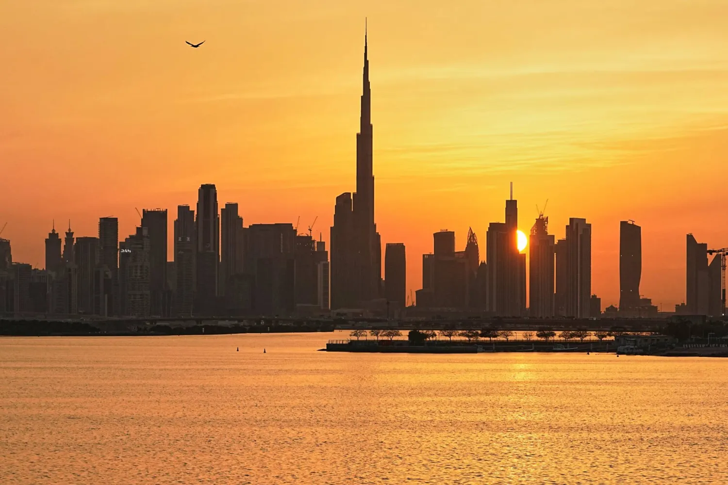 صورة تظهر جانباً من مدينة دبي، الإمارات العربية المتحدة 11 مارس 2026 (أ.ب)