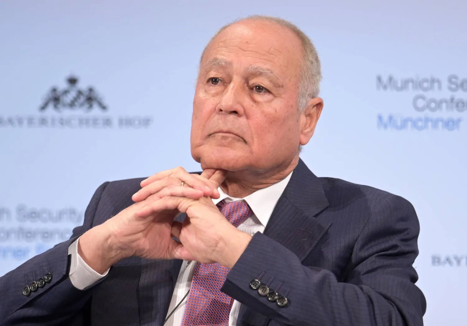 FILED - 17 February 2019, Munich: Secretary General of the Arab League Ahmed Aboul Gheit attends the 55th Munich Security Conference. Photo: Tobias Hase/dpa