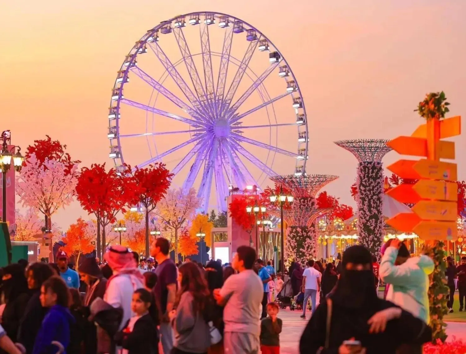 Visitors at Riyadh Boulevard. (SPA) 