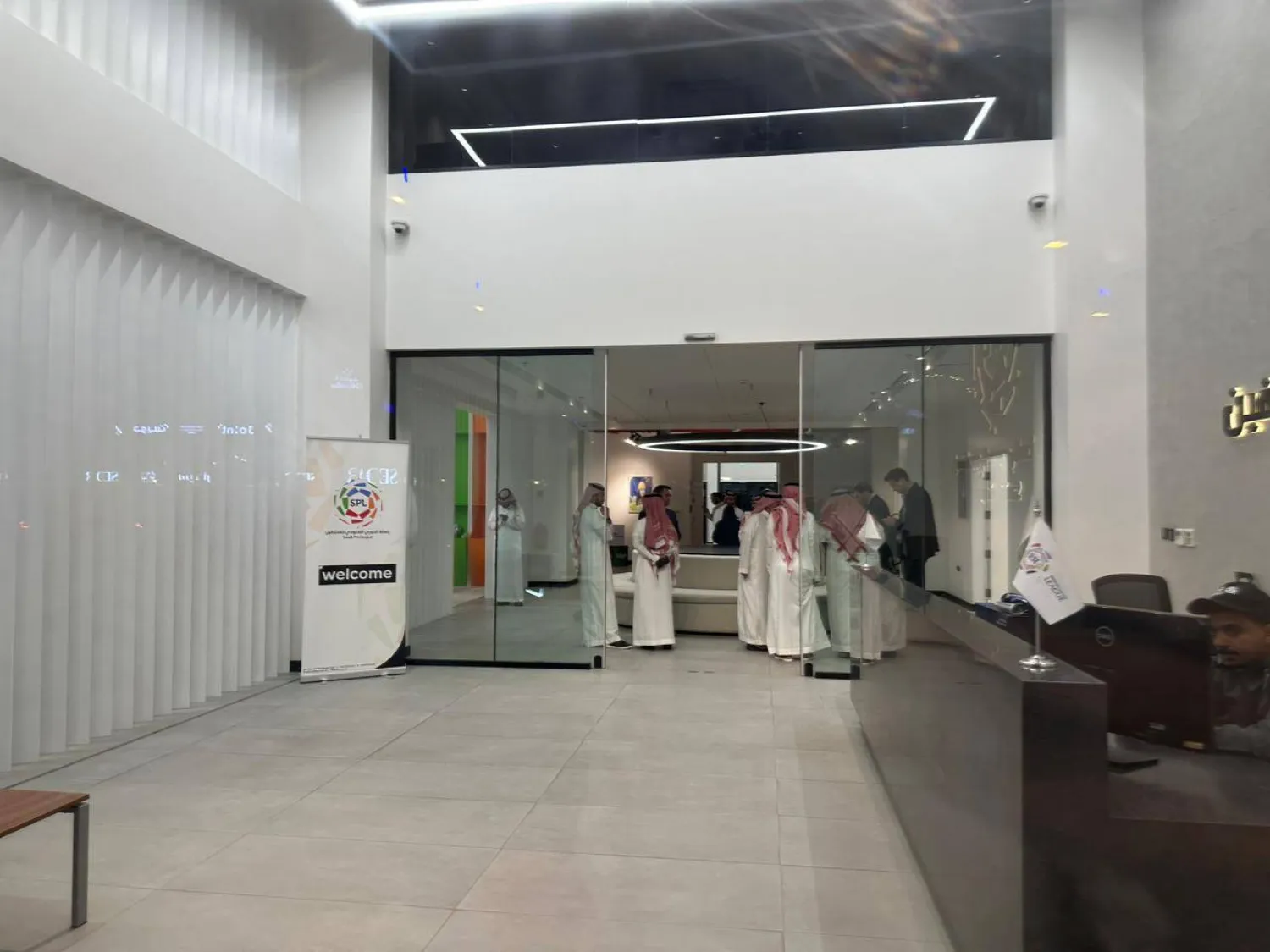 مقر رابطة الدوري السعودي للمحترفين شهد الاجتماع (الشرق الأوسط)