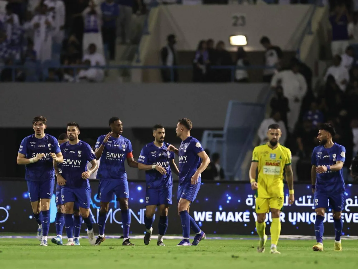 الهلال أشعل المنافسة مع غريمه التقليدي النصر (تصوير: سعد العنزي) 