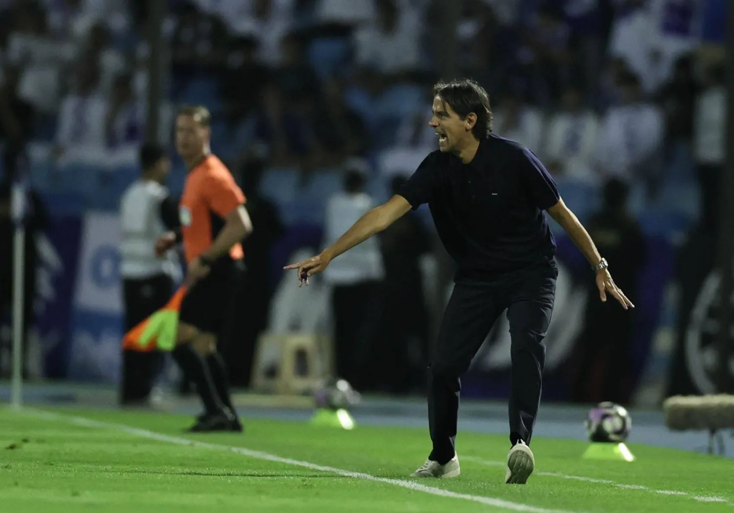 الإيطالي سيموني إنزاغي مدرب فريق الهلال (تصوير: سعد العنزي) 