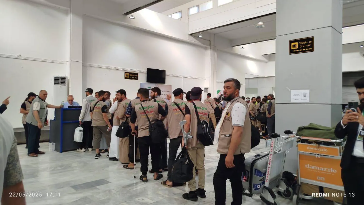 عدد الحجاج السوريين لهذا العام 22500 حاج جرى توزيعهم على عدة نقاط انطلاق (الشرق الأوسط)
