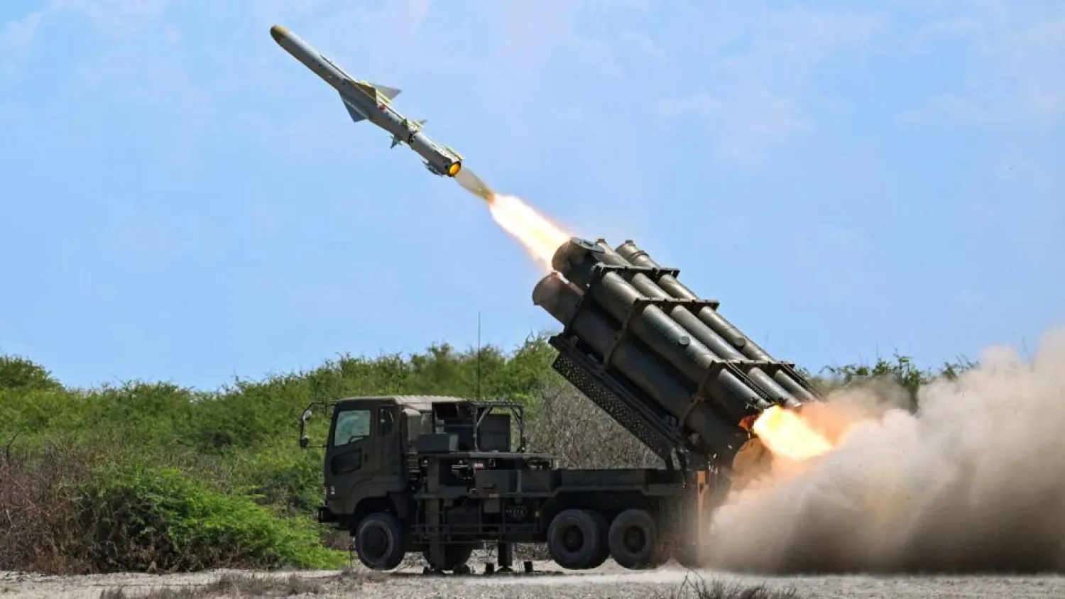 Japan fired Type-88 missiles during military exercises in the Philippines. Jam STA ROSA / AFP
